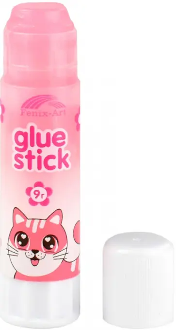 Клей-карандаш Прозрачный, 9 грамм, в ассортименте обложка книги