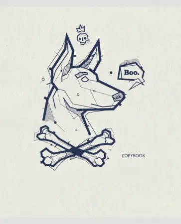 Тетрадь общая (96 листов, А5, клетка), Sketching animals, ассортимент (Т2Л967066) обложка книги