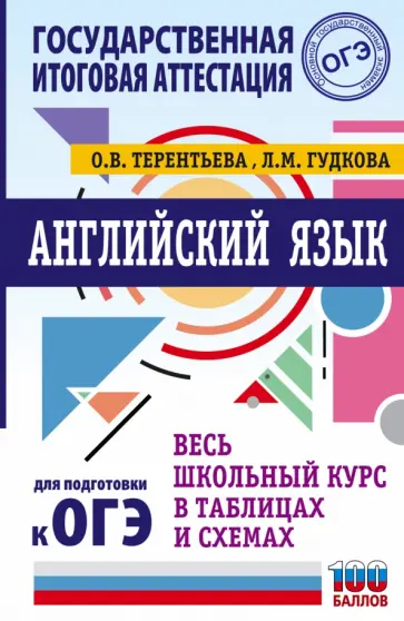 Терентьева, Гудкова - Английский язык. Весь школьный курс в таблицах и схемах для подготовки к ОГЭ Терентьева, Гудкова - Английский язык. Весь школьный курс в таблицах и схемах для подготовки к ОГЭ обложка книги