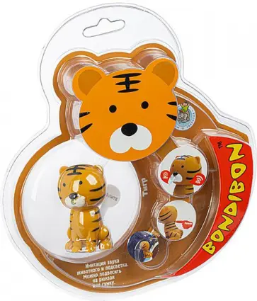 Фигурка тигра пластиковая со светом и звуком обложка книги