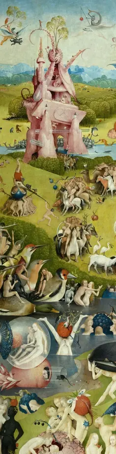 Закладка с резинкой Босх обложка книги