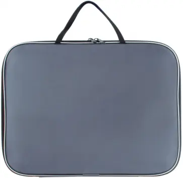 Папка на молнии EVERYDAY, А4, серая обложка книги