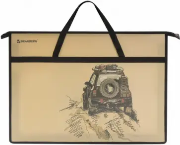 Папка для рисунков и чертежей с ручками Jeep, А3 обложка книги