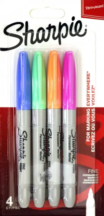 Набор маркеров перманентных Fine, пастельные, 4 штуки обложка книги