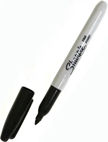 Маркер перманентный Fine, черный обложка книги