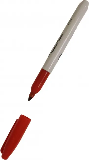 Маркер перманентный Fine, красный Маркер перманентный Fine, красный обложка книги