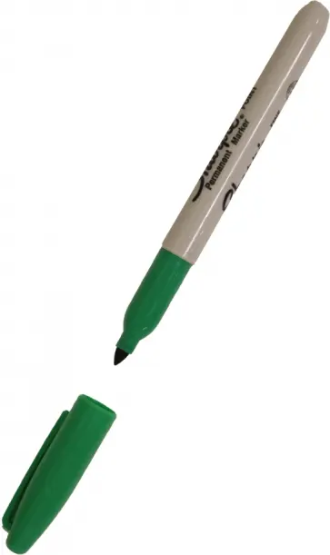 Маркер перманентный Fine, зеленый Маркер перманентный Fine, зеленый обложка книги