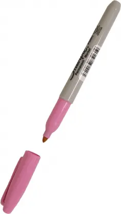 Маркер перманентный Fine, нежно-розовый обложка книги