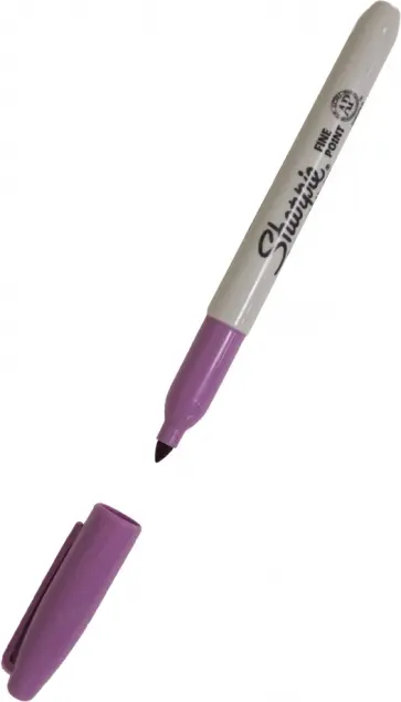 Маркер перманентный Fine, сиреневый Маркер перманентный Fine, сиреневый обложка книги