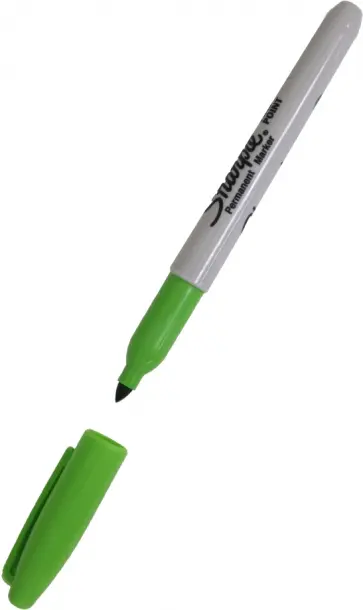 Маркер перманентный Fine, цвет лайм Маркер перманентный Fine, цвет лайм обложка книги