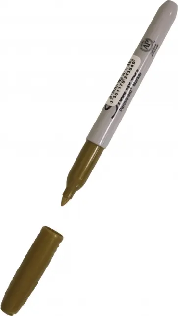 Маркер перманентный Fine, золотистый металлик обложка книги