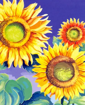 Алмазная картина Подсолнухи обложка книги