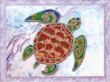 Картина из пайеток Подводный мир обложка книги