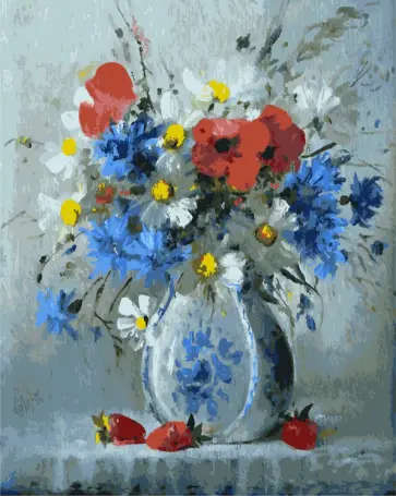 Картина по номерам на подрамнике. Букетик полевых цветов обложка книги