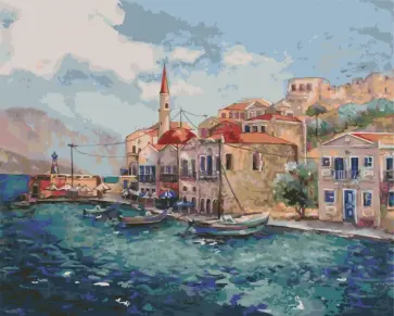 Картина по номерам на подрамнике. Морской пейзаж обложка книги