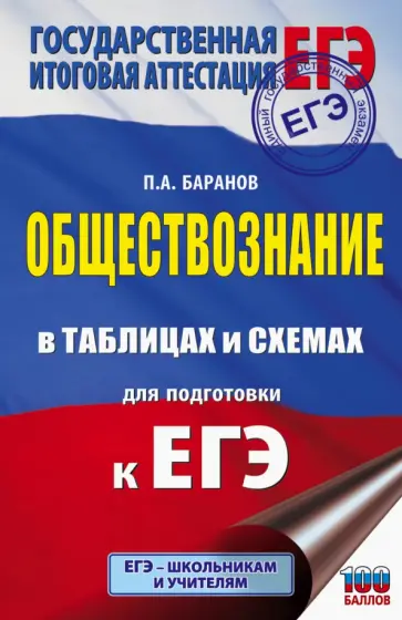 Петр Баранов - ЕГЭ Обществознание в таблицах и схемах. 10-11 классы. Справочное пособие Петр Баранов - ЕГЭ Обществознание в таблицах и схемах. 10-11 классы. Справочное пособие обложка книги