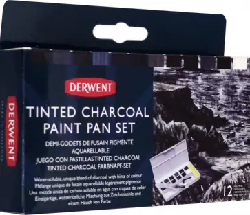 Набор красок Tinted Charcoal, 12 цветов обложка книги