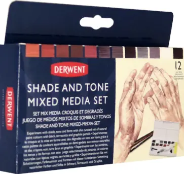 Набор красок Shade & Tone Mixed Media, 12 цветов обложка книги