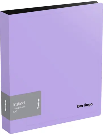 Папка на 4-х кольцах Instinct, А5, лаванда обложка книги