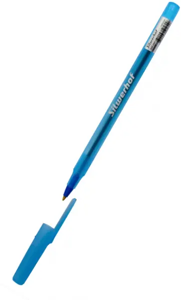 Ручка шариковая ROUND, синяя обложка книги