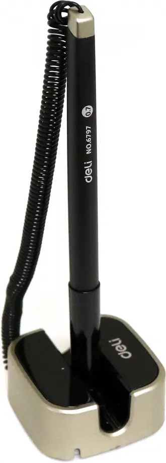 Ручка гелевая, черная, на подставке Ручка гелевая, черная, на подставке обложка книги