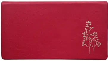 Ежедневник датированный 2022 Sprig, 64 листа, красный обложка книги