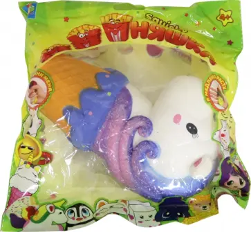 Игрушка-антистресс мммняшка squishy Единорог обложка книги