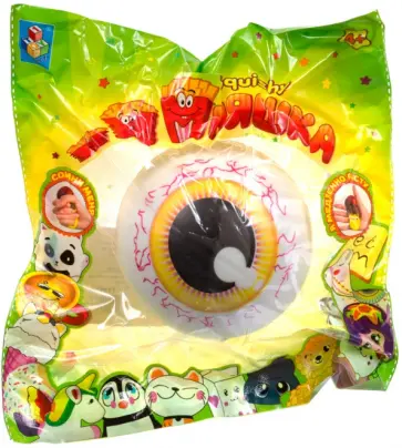 Игрушка-антистресс мммняшка squishy Глаза обложка книги