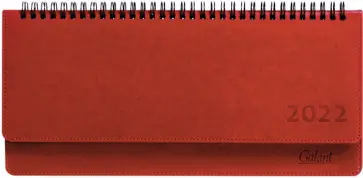 Планинг датированный на 2022 год, Ritter, 60 листов,  красный обложка книги