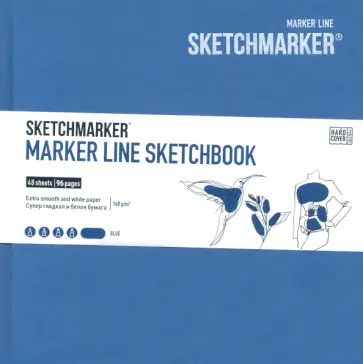 Скетчбук MARKER LINE, 48 листов обложка книги