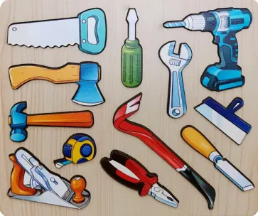 Рамка-вкладыш Инструменты, 12 деталей обложка книги