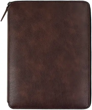 Ежедневник-органайзер недатированный, Шеврет коричневый, 120 листов, А5+ обложка книги