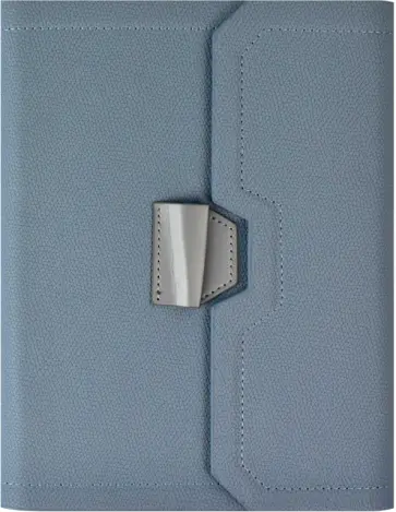 Ежедневник-органайзер недатированный, Джут голубой, 120 листов, А5+ обложка книги