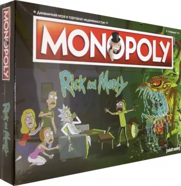 Настольная игра. Монополия. Рик и Морти обложка книги