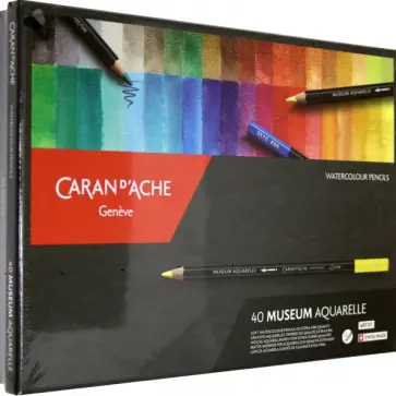 Карандаши цветные акварельные Museum, 40 штук обложка книги
