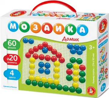 Мозаика Домик, 60 элементов обложка книги