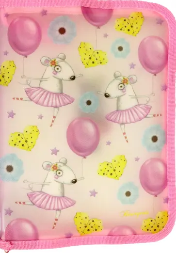 Папка на молнии Мышки, В5+ Папка на молнии Мышки, В5+ обложка книги