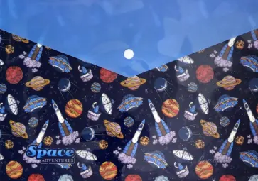 Папка-конверт на кнопке Космос, А4+ Папка-конверт на кнопке Космос, А4+ обложка книги