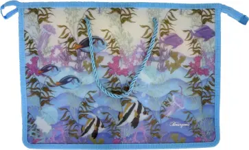 Папка-портфель на молнии Синяя, А4+ обложка книги