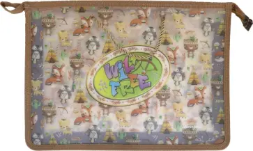 Папка-портфель на молнии Коричневая, А4+ обложка книги