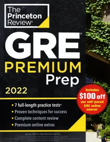 Princeton Review GRE Premium Prep, 2022 обложка книги