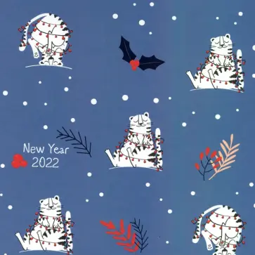 Бумага упаковочная Tiger Синий обложка книги