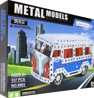 Металлический конструктор Микроавтобус, 337 деталей Металлический конструктор Микроавтобус, 337 деталей обложка книги