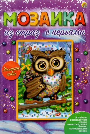 Мозаика из страз Зимняя сова обложка книги