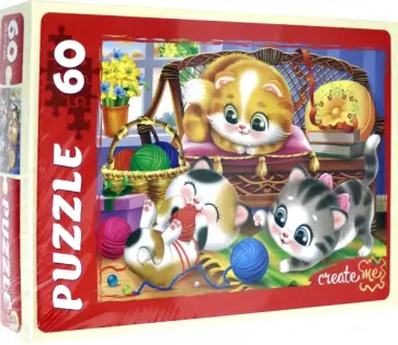 Puzzle-60. СМЕШНЫЕ КОТЯТА №1 обложка книги