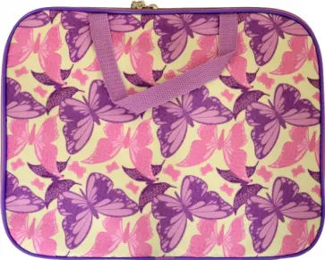 Папка с ручками Силуэты бабочек, А4 обложка книги