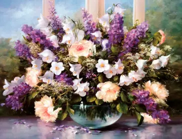 Алмазная мозаика. Нежный букет обложка книги