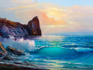 Алмазная мозаика Море обложка книги