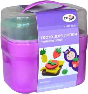 Тесто для лепки 4цв "Малыш. Весел.завтрак" 509199 обложка книги