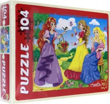 Puzzle-104. Дружные принцессы обложка книги